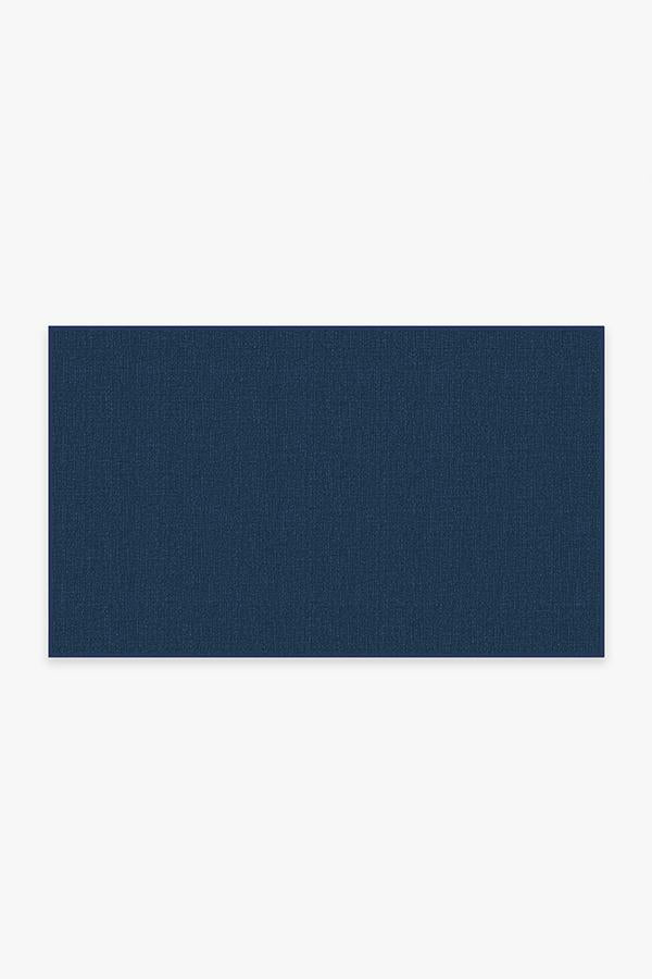 Denim Solid — Halı, Çivit Mavi, AREA, beyaz zemin, 3x5