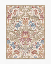 Flourish — Halı, Krem, AREA, beyaz zemin, 5x7