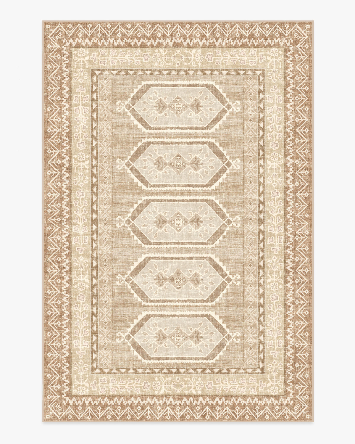 Tawnie — Halı, Vizon Krem, AREA, beyaz zemin, 6x9