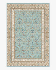 Eleanor — Halı, Mavi Kum, AREA, beyaz zemin, 6x9