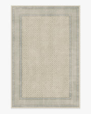 Kairos — Halı, Fildişi Mavisi, AREA, beyaz zemin, 6x9