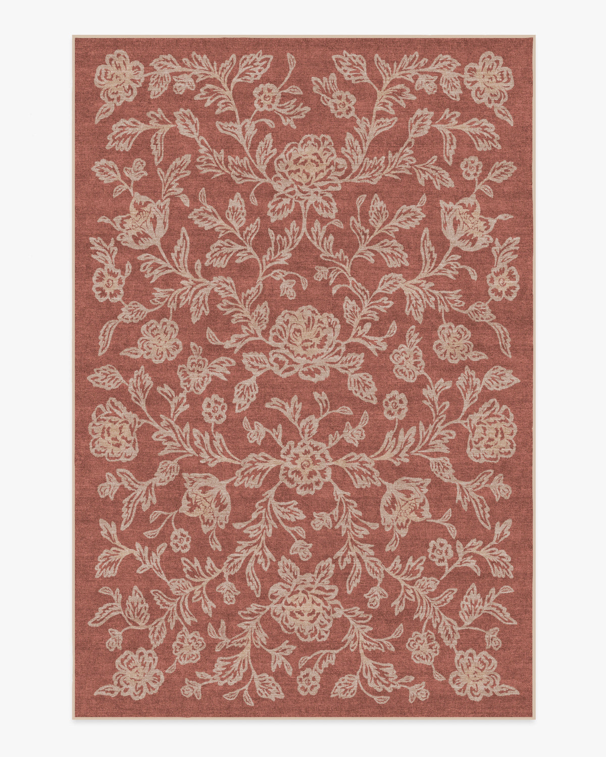 Zinnia — Halı, Terracotta, AREA, beyaz zemin, 6x9