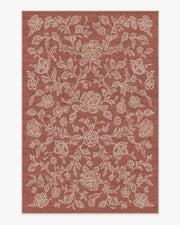 Zinnia — Halı, Terracotta, AREA, beyaz zemin, 6x9
