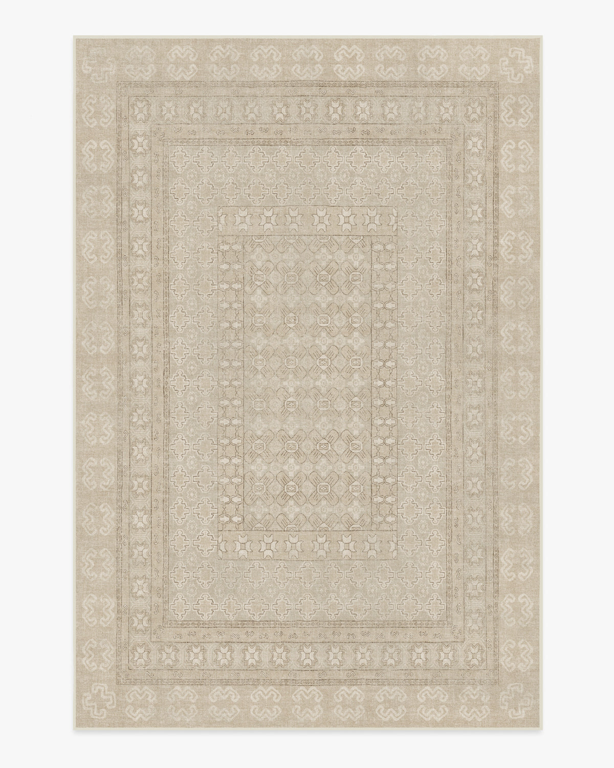 Cyrus — Halı, Bej Fildişi, AREA, beyaz zemin, 6x9