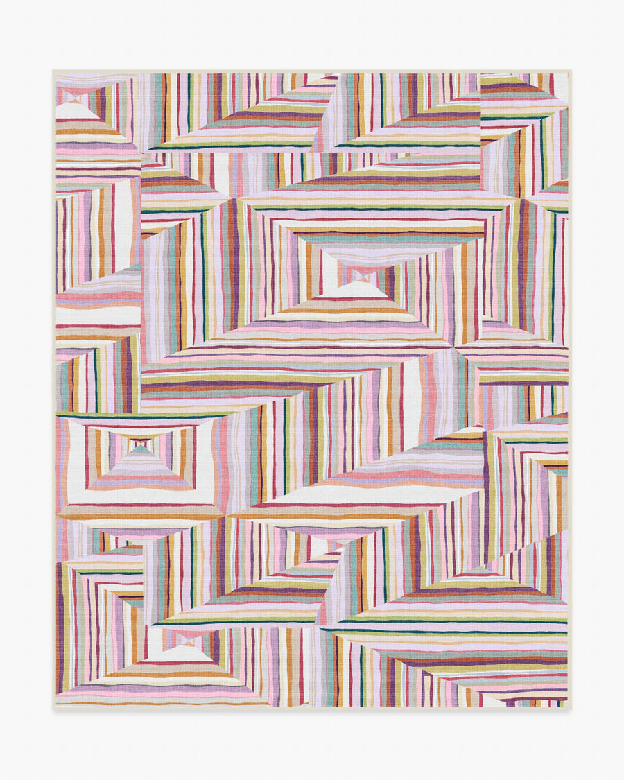 Riviera — Halı, Çok Renkli, AREA, beyaz zemin, 8x10