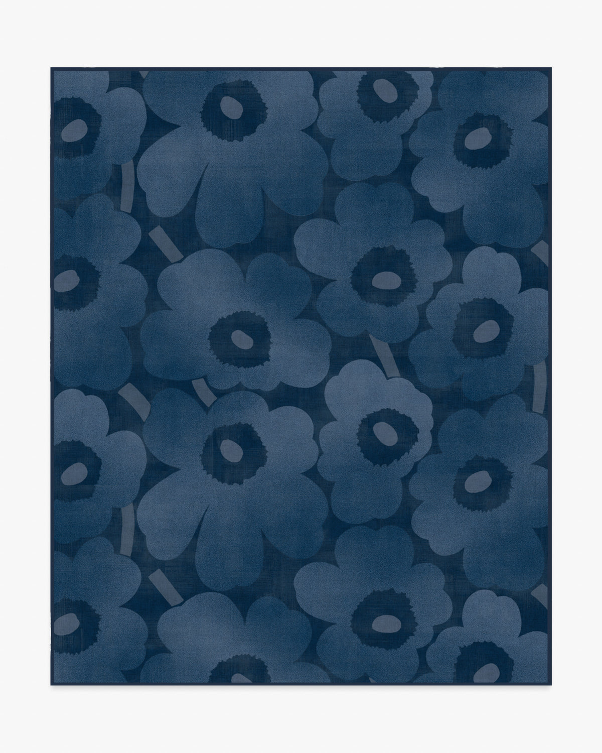 Unikko — Halı, Mavi, AREA, beyaz zemin, 8x10