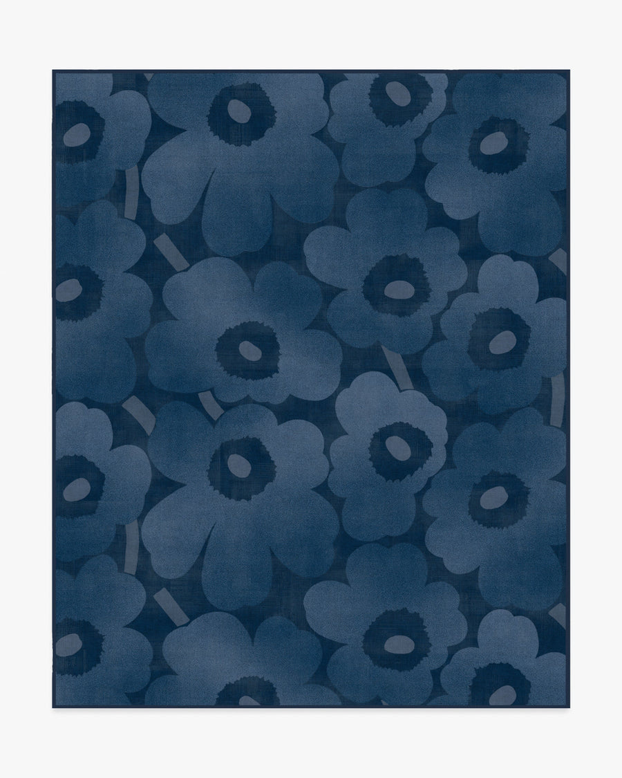 Unikko — Halı, Mavi, AREA, beyaz zemin, 8x10