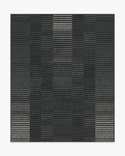 Shadow Stripe — Halı, Antrasit, AREA, beyaz zemin, 8x10