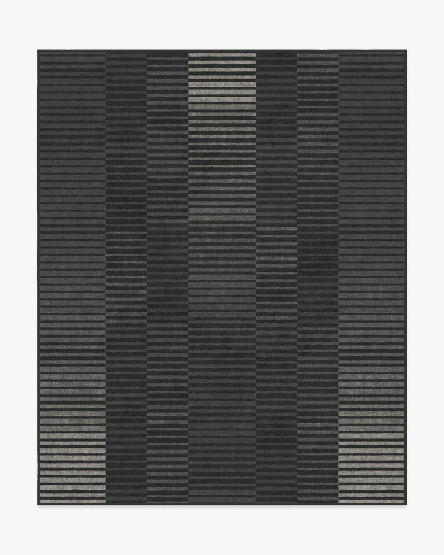 Shadow Stripe — Halı, Antrasit, AREA, beyaz zemin, 8x10