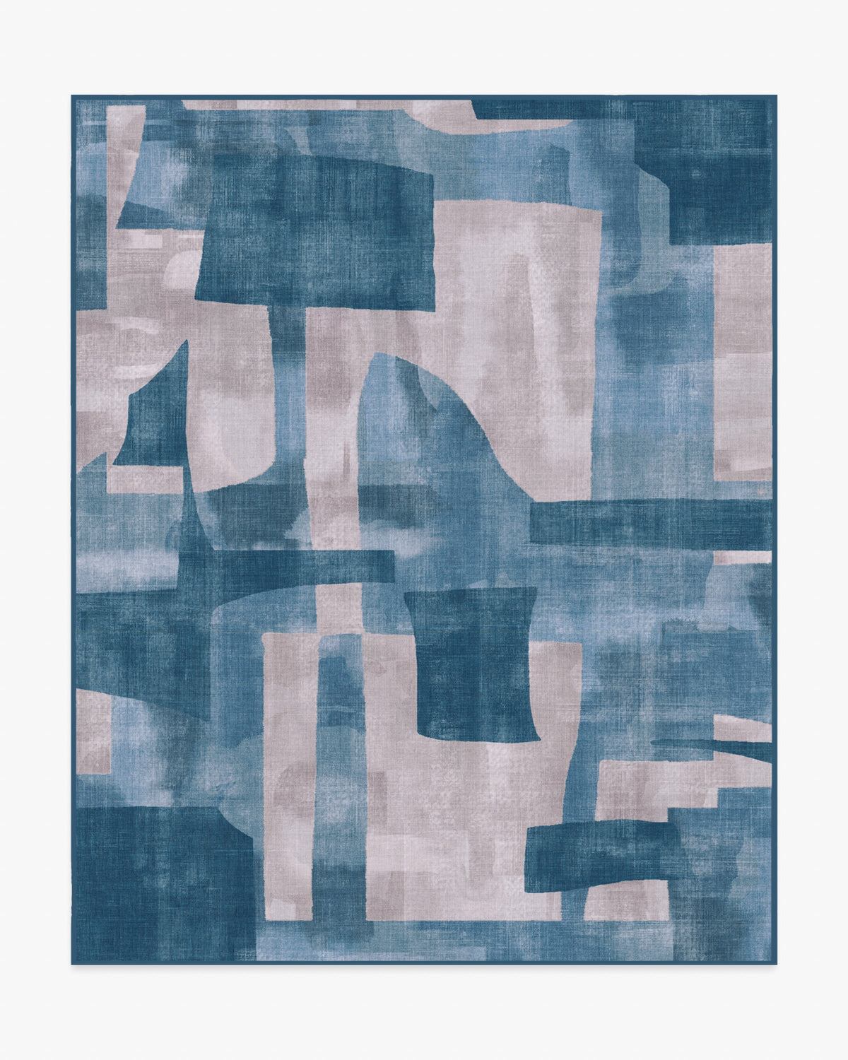 Kasbah — Halı, Mavi, AREA, beyaz zemin, 8x10