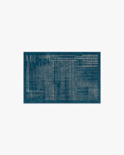 Linear Oasis — Halı, Mavi, AREA, beyaz zemin, 2x3