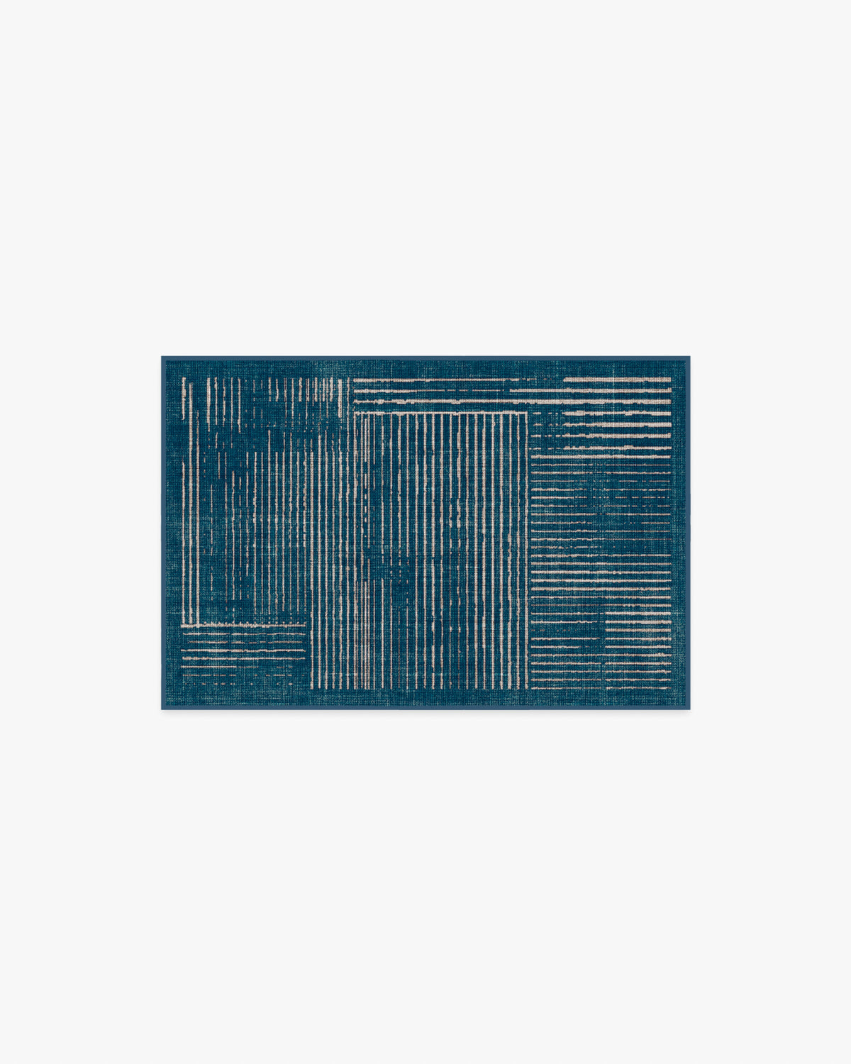 Linear Oasis — Halı, Mavi, AREA, beyaz zemin, 2x3
