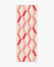 Kya — Halı, Pembe, RUNNER, beyaz zemin, 2x7