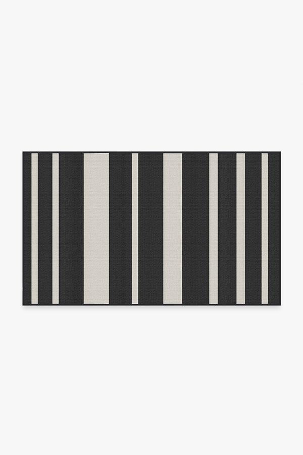 Sailmaker Stripe — Halı, Siyah, AREA, beyaz zemin, 3x5