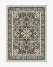 Hendesi Heriz — Halı, Adaçayı, AREA, beyaz zemin, 5x7