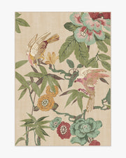 Bamboo Bird — Halı, Blush Yeşim, AREA, beyaz zemin, 5x7