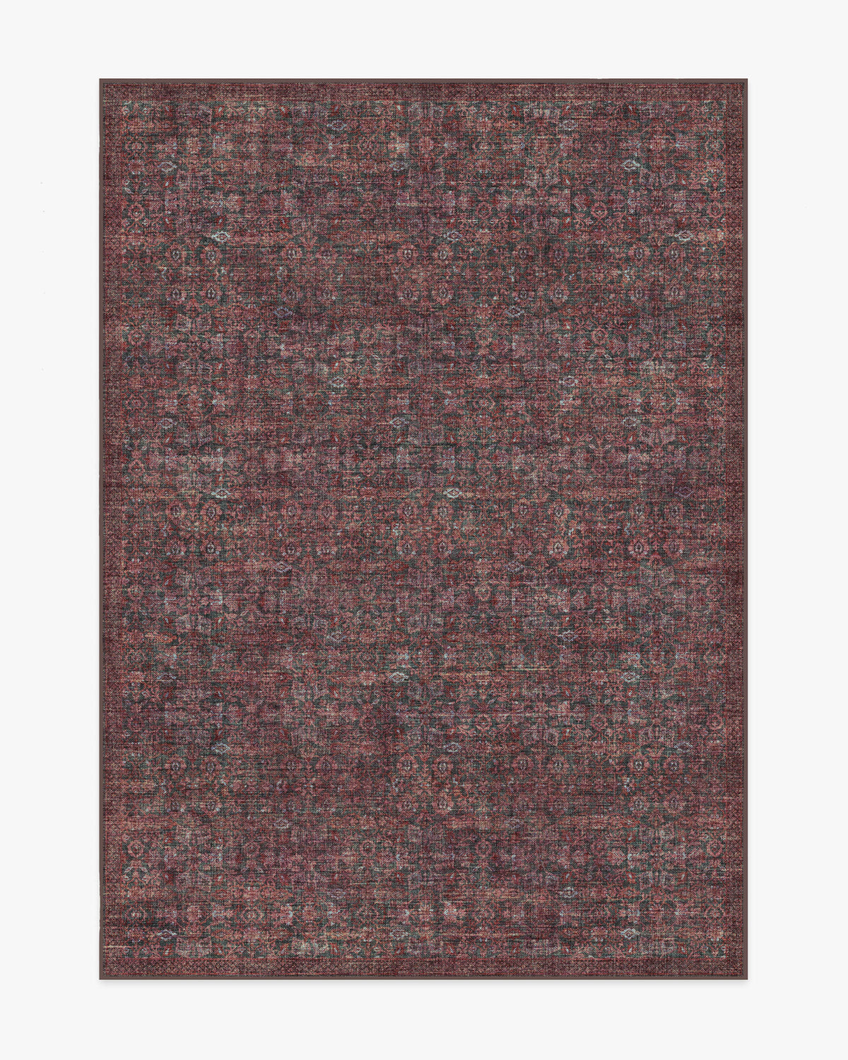 Sierra — Halı, Antrasit Bordo, AREA, beyaz zemin, 5x7