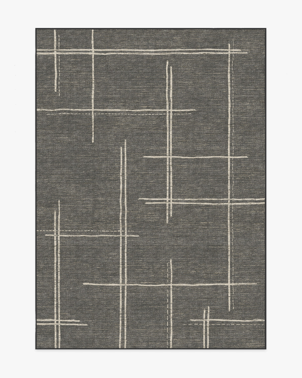 Stellan — Halı, Antrasit, AREA, beyaz zemin, 5x7