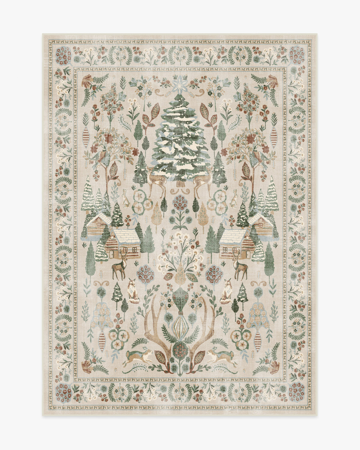 Juniper — Halı, Nötr Çok Renkli, AREA, beyaz zemin, 5x7
