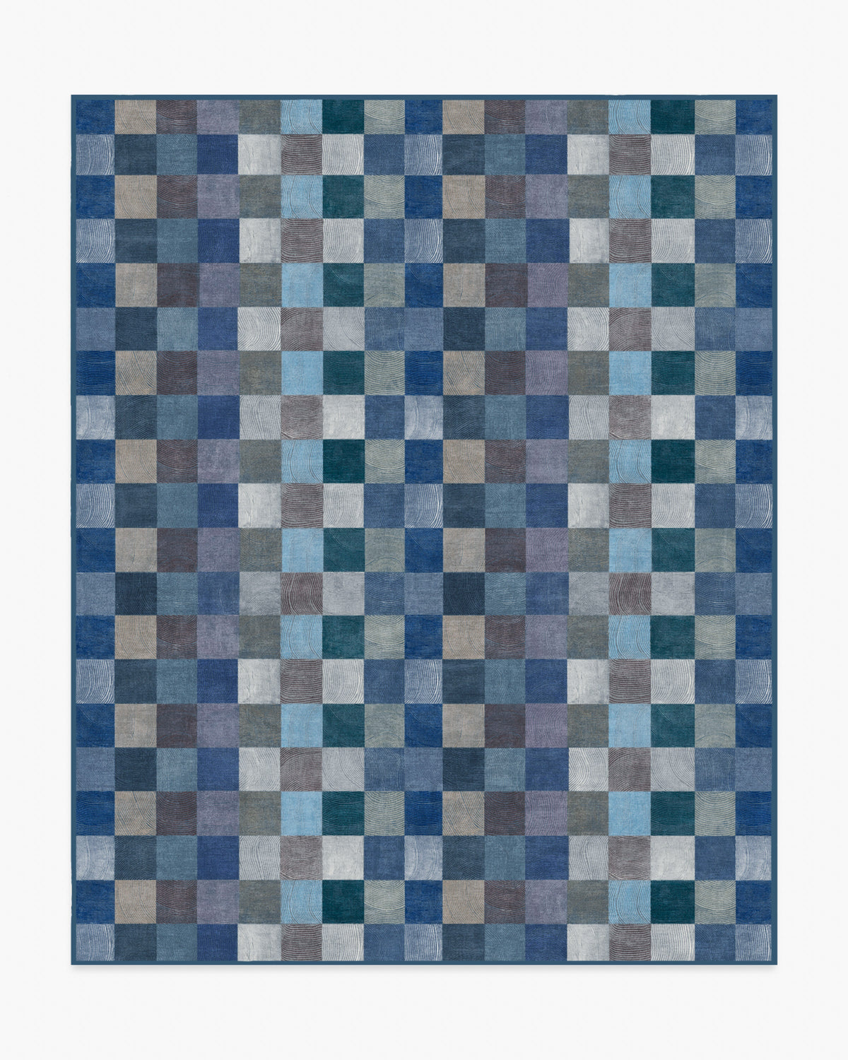 Flux — Halı, Mavi, AREA, beyaz zemin, 8x10