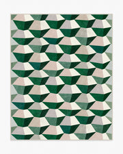 Zeno — Halı, Yeşil, AREA, beyaz zemin, 8x10