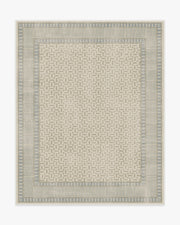Kairos — Halı, Fildişi Mavisi, AREA, beyaz zemin, 8x10