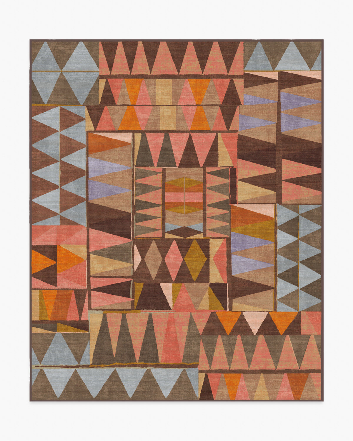 Cadra — Halı, Sıcak Kahverengi, AREA, beyaz zemin, 8x10