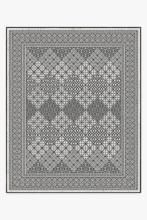 Loseta — Halı, Siyah, AREA, beyaz zemin, 8x10
