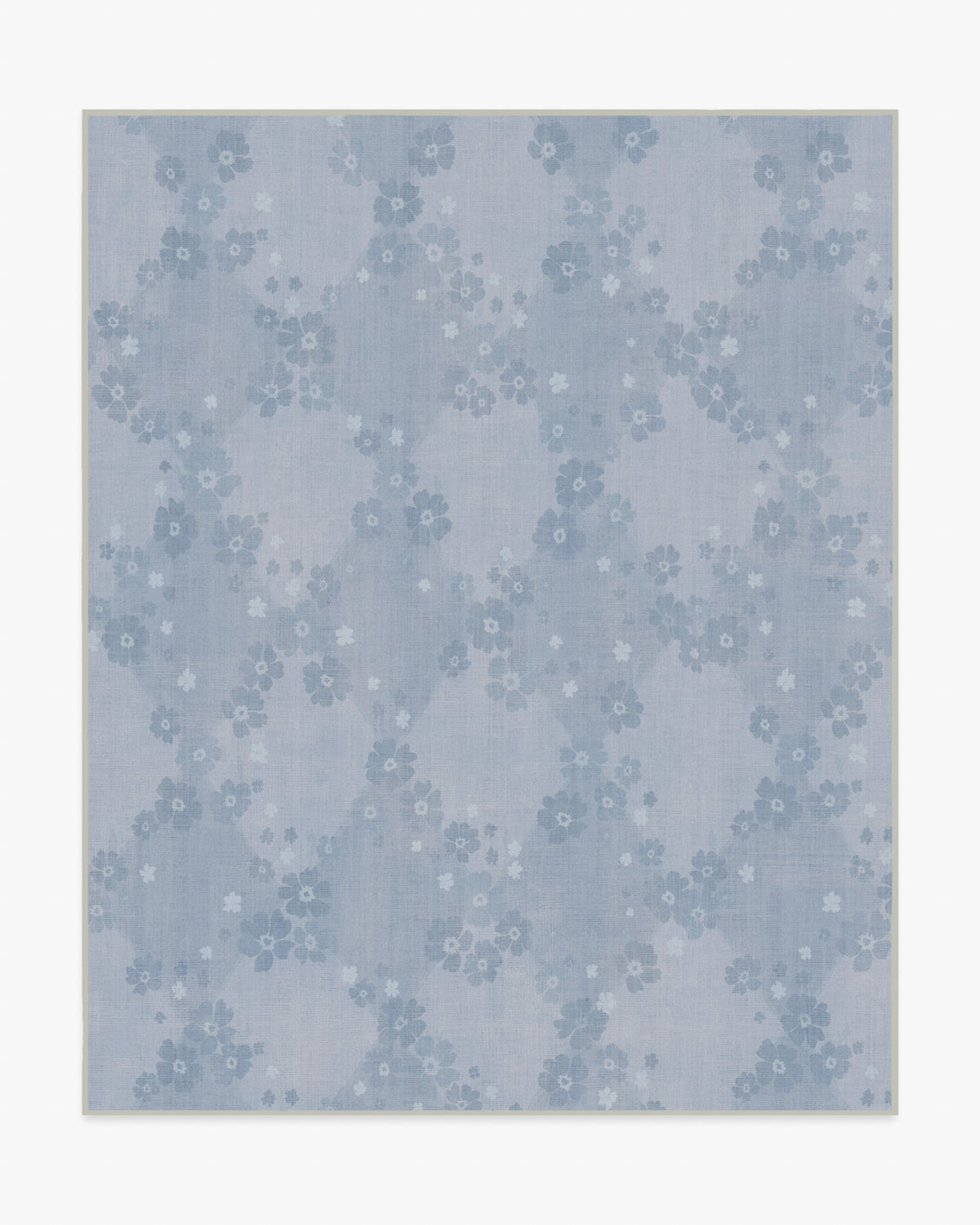 Serene — Halı, Arduvaz Mavisi, AREA, beyaz zemin, 8x10