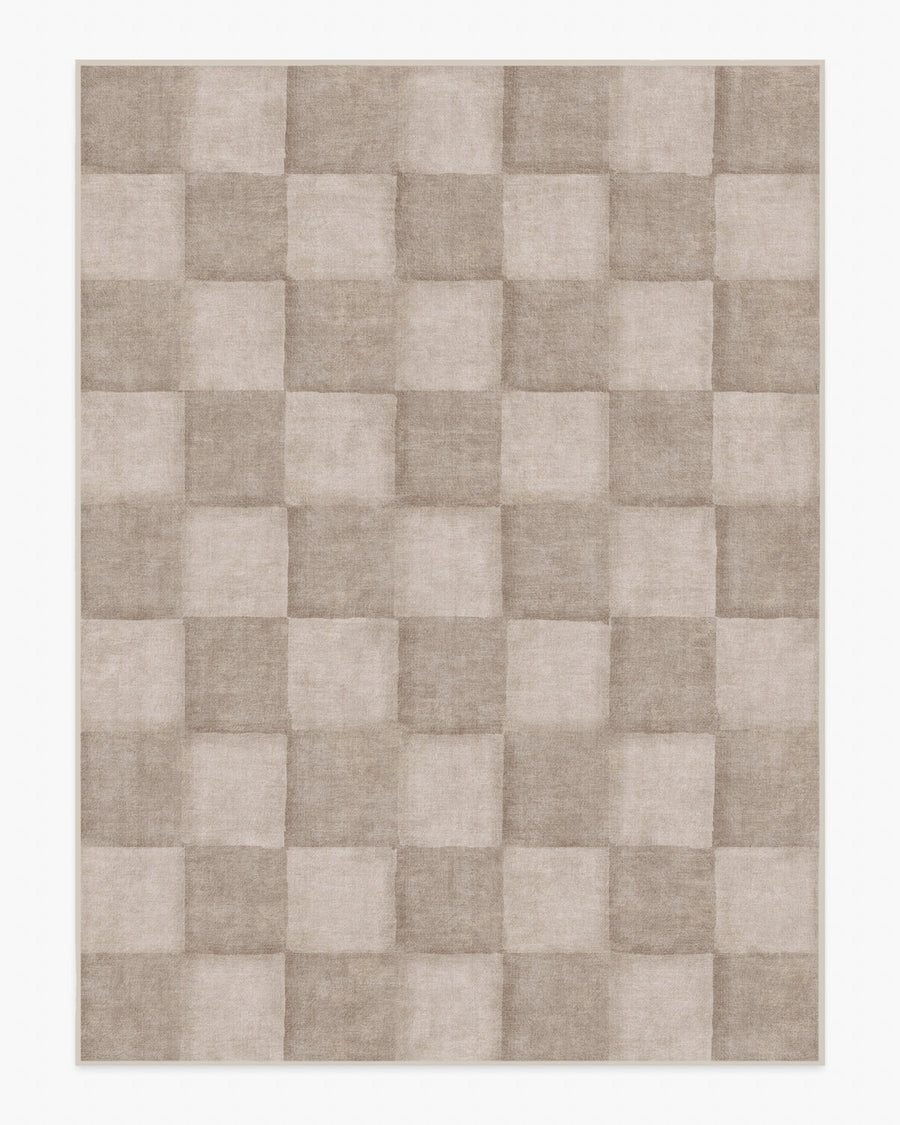 Hearth Check — Halı, Warm Gri, AREA, beyaz zemin, 9x12