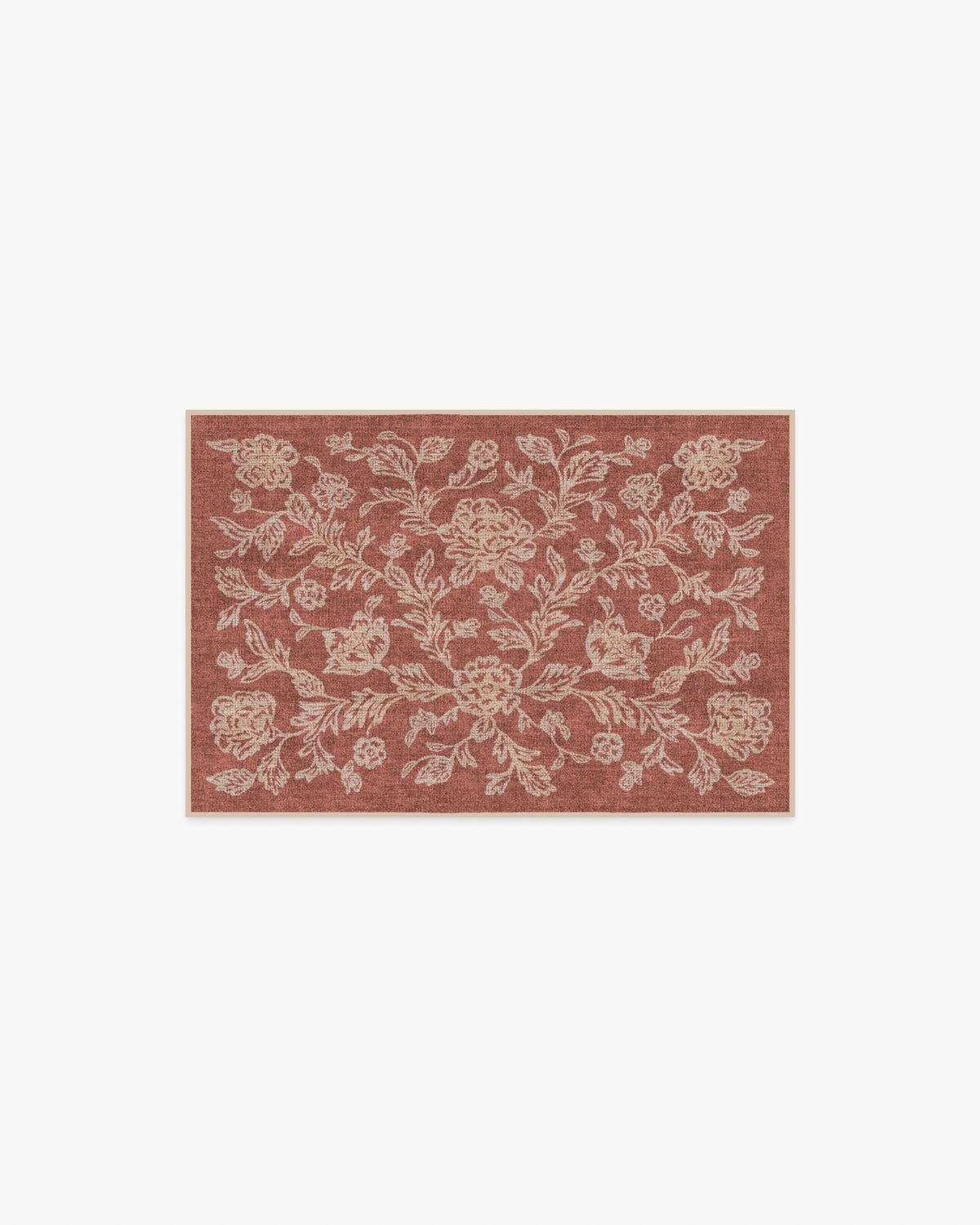 Zinnia — Halı, Terracotta, AREA, beyaz zemin, 2x3