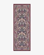 Morris And Co Strawberry Thief — Halı, Bordo, RUNNER, beyaz zemin, 2x7