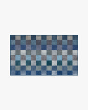 Flux — Halı, Mavi, AREA, beyaz zemin, 3x5