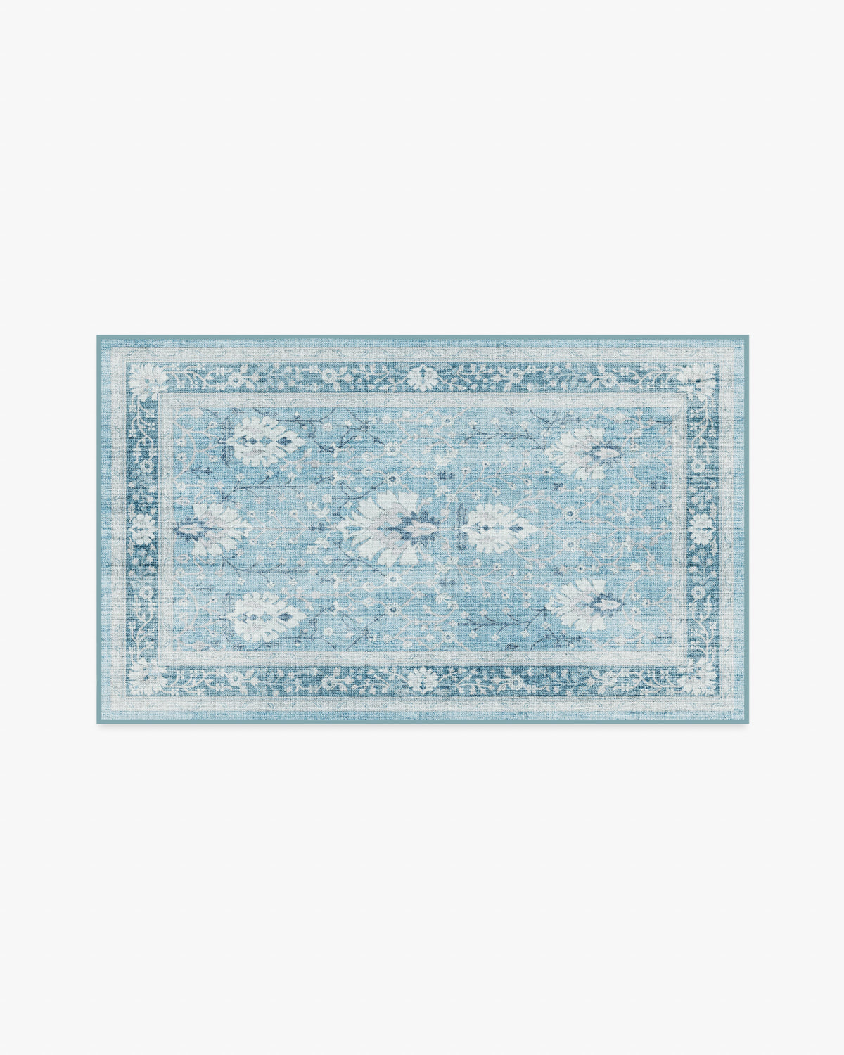 Serafina — Halı, Mavi, AREA, beyaz zemin, 3x5
