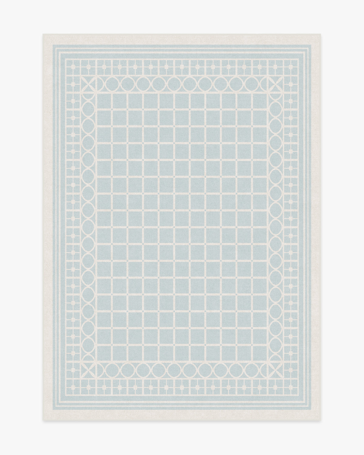 Gray Malin Palm Beach — Halı, Powder Mavi, AREA, beyaz zemin, 5x7