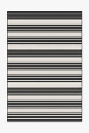 Marina Stripe — Halı, Siyah, AREA, beyaz zemin, 6x9