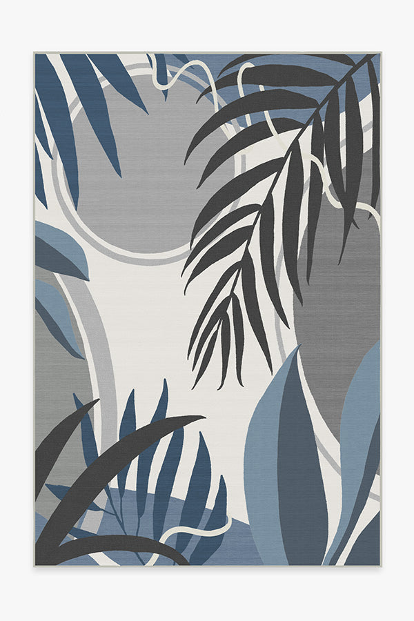 Tulum — Halı, Fildişi Mavisi, AREA, beyaz zemin, 6x9