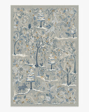 Elwood — Halı, Gümüş, AREA, beyaz zemin, 6x9