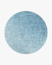 Impasto — Halı, Arduvaz Mavisi, ROUND, beyaz zemin, 8R
