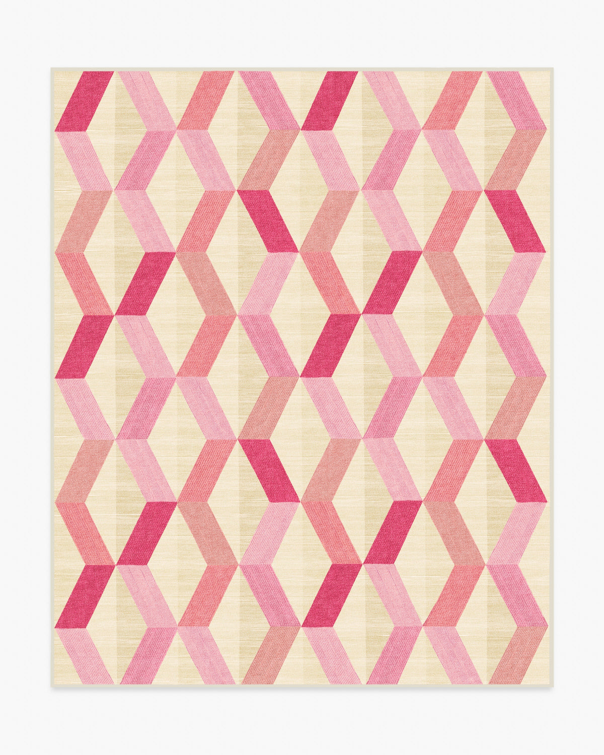 Kya — Halı, Pembe, AREA, beyaz zemin, 8x10
