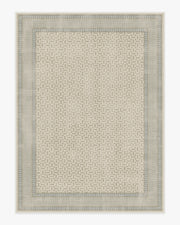 Kairos — Halı, Fildişi Mavisi, AREA, beyaz zemin, 9x12