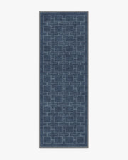 Fletcher — Halı, Mavi, RUNNER, beyaz zemin, 2x7