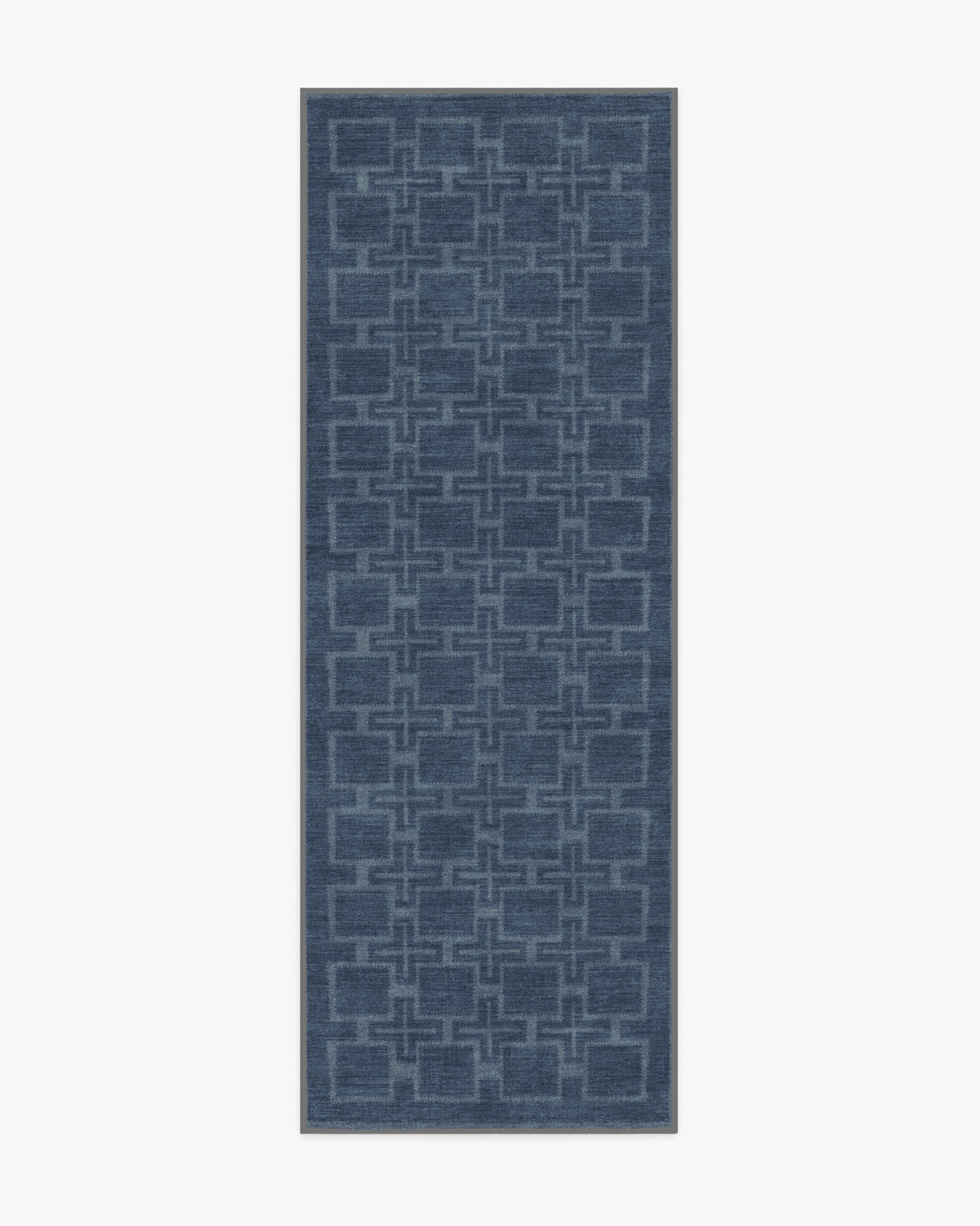 Fletcher — Halı, Mavi, RUNNER, beyaz zemin, 2x7
