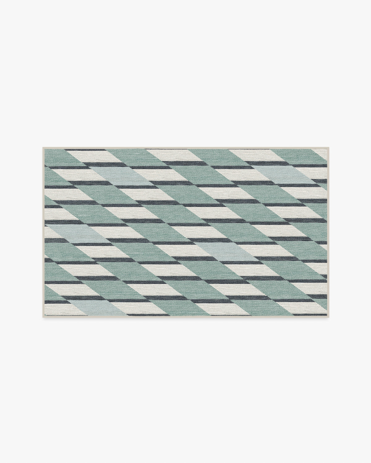 Tess — Halı, Soft Turkuaz, AREA, beyaz zemin, 3x5