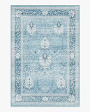 Serafina — Halı, Mavi, AREA, beyaz zemin, 6x9