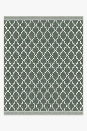 Varia Trellis — Halı, Orman Yeşili, AREA, beyaz zemin, 8x10