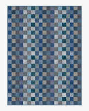 Flux — Halı, Mavi, AREA, beyaz zemin, 9x12