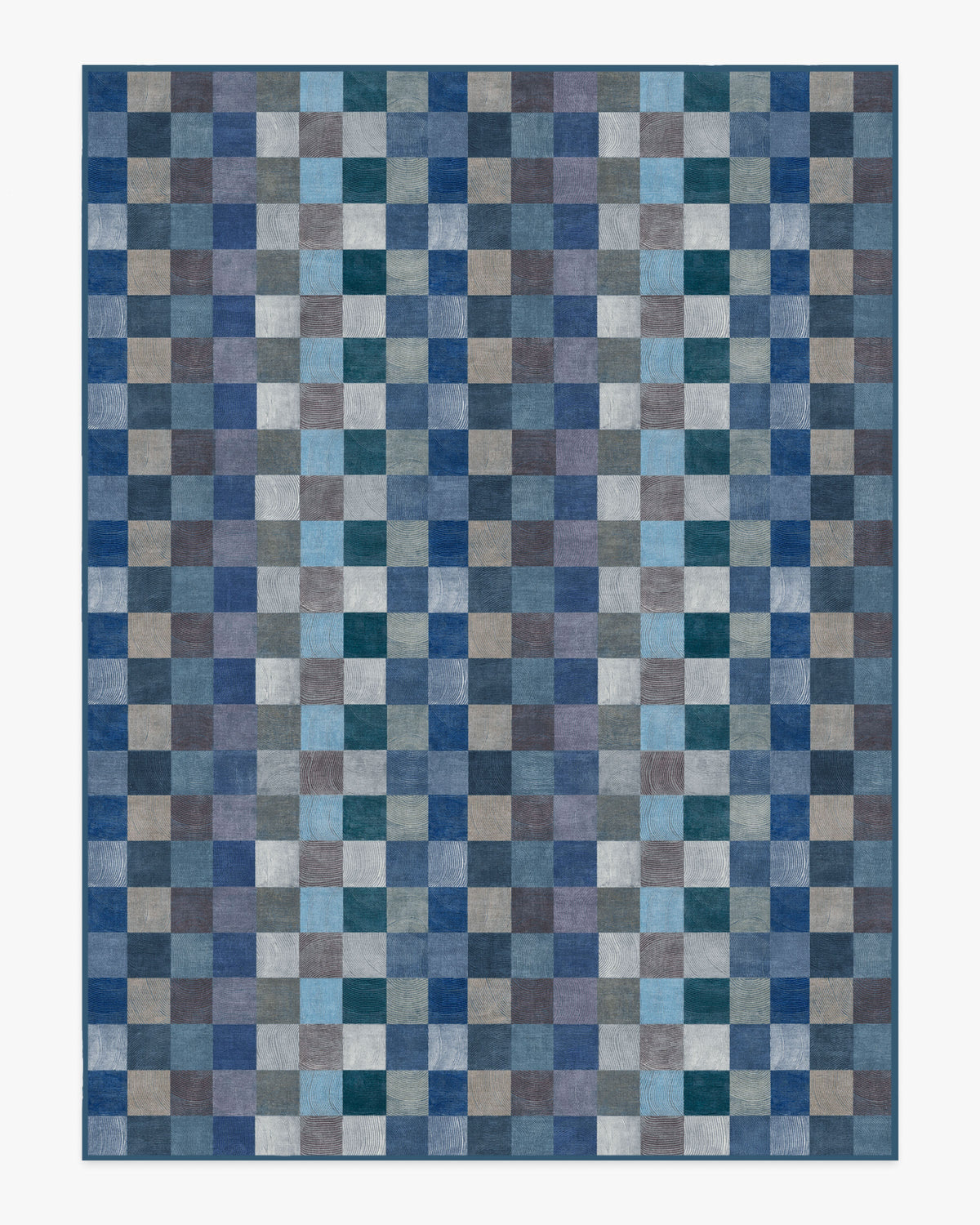 Flux — Halı, Mavi, AREA, beyaz zemin, 9x12