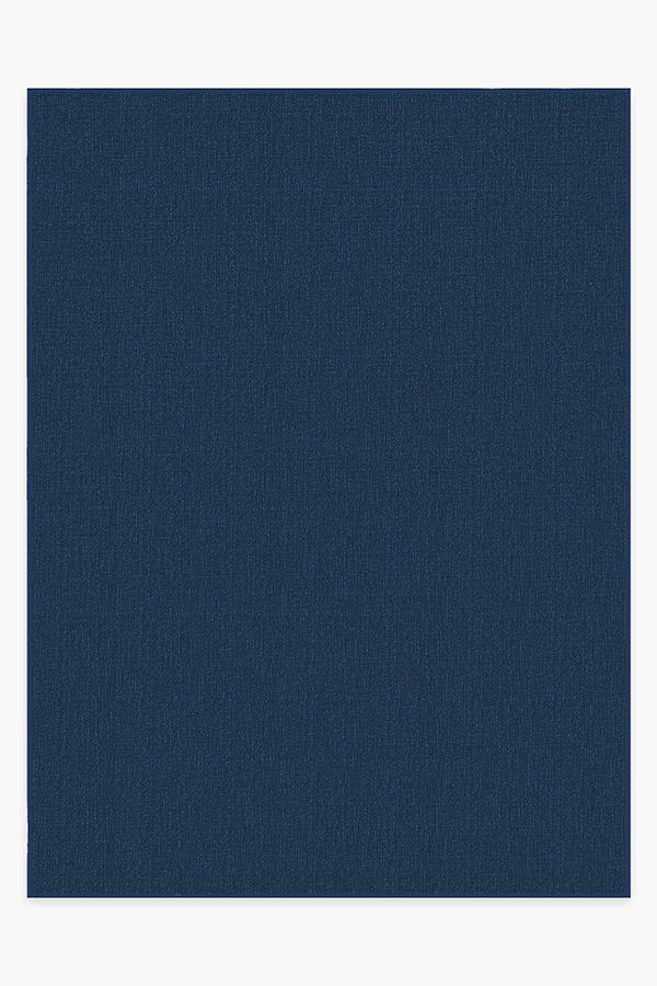 Denim Solid — Halı, Çivit Mavi, AREA, beyaz zemin, 9x12