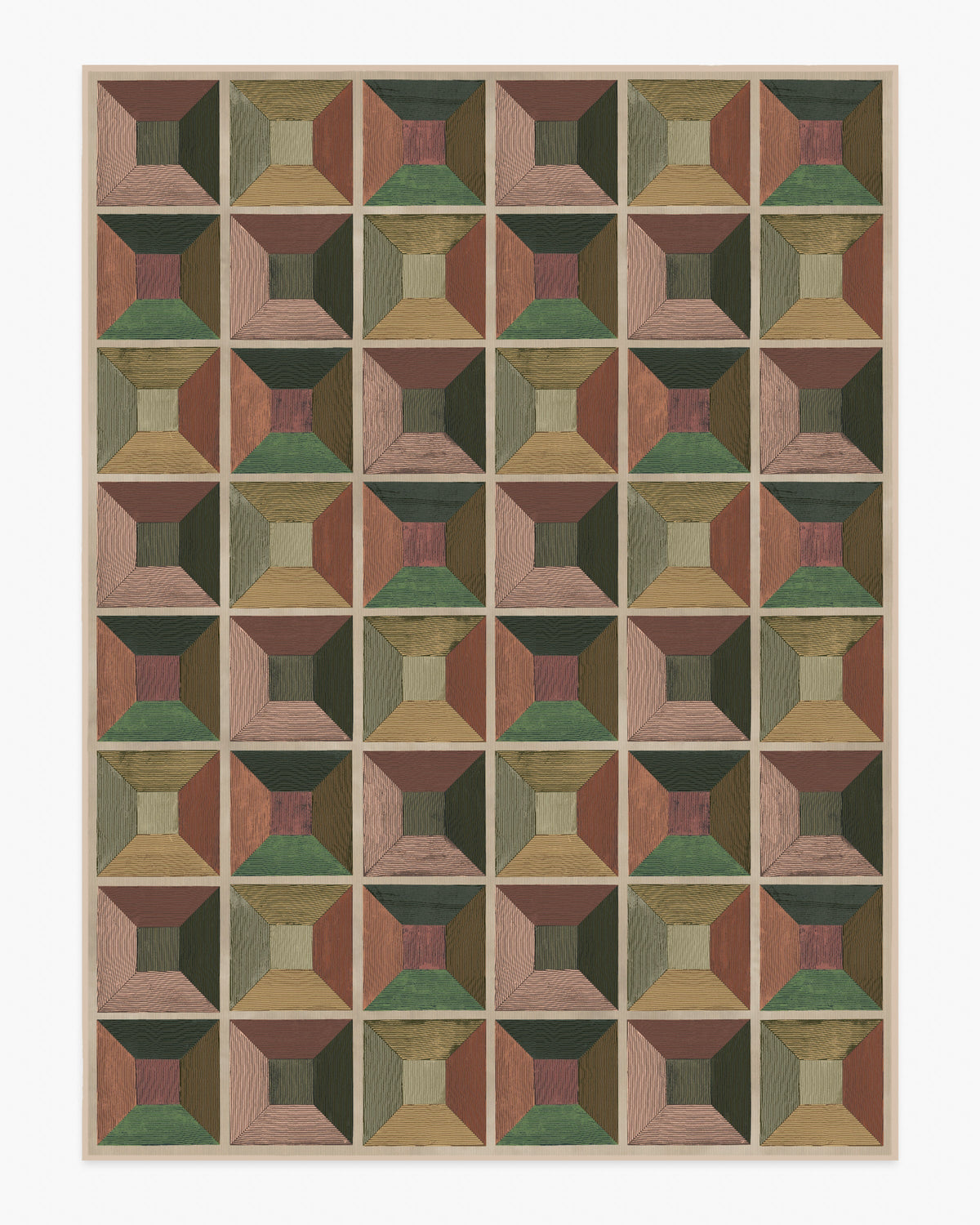 Hedra — Halı, Soft Auburn, AREA, beyaz zemin, 9x12